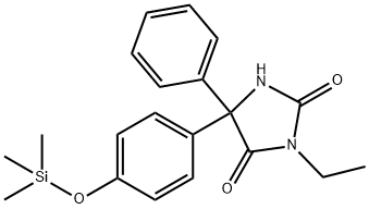 3-Ethyl-5-phenyl-5-[4-(trimethylsiloxy)phenyl]-2,4-imidazolidinedione Structure