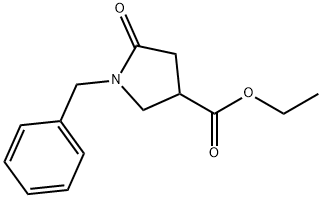 1-苄基-5-氧代吡咯啉-3-甲酸乙酯, 5733-87-9, 结构式