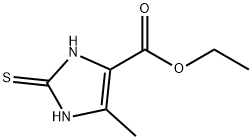 5-甲基-2-硫代-1,3-二氢咪唑-4-羧酸乙酯 结构式
