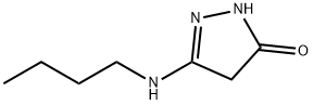 3H-Pyrazol-3-one,  5-(butylamino)-2,4-dihydro- Structure