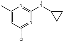 (4-Chloro-6-methyl-pyrimidin-2-yl)-cyclopropyl-amine Structure