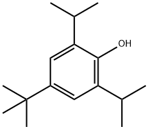 4-tert-ブチル-2,6-ジイソプロピルフェノール 化学構造式