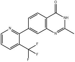 2-METHYL-7-[3-(TRIFLUOROMETHYL)PYRIDIN-2-YL]QUINAZOLIN-4-OL Structure