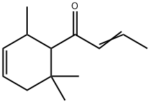 1-（2，6，6-トリメチル-3-シクロヘキセン-1-イル）ブタ-2-エン-1-オン 化学構造式