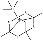 1,5,7-Trimethyl-3-(trimethylsilyl)-2,4,6,8,9-pentathiaadamantane Structure