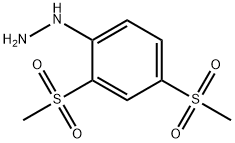 [2,4-ビス(メチルスルホニル)フェニル]ヒドラジン 化学構造式