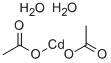 Cadmium acetate dihydrate Struktur