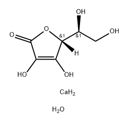 L-アスコルビン酸カルシウム·2水和物 化学構造式