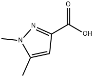 1,5-二甲基-1H-吡唑-3-甲酸, 5744-59-2, 结构式