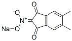 5,6-ジメチル-2-(ソジオ-aci-ニトロ)-1,3-インダンジオン 化学構造式
