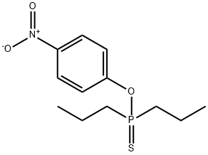 Dipropylthiophosphinic acid O-(4-nitrophenyl) ester Structure