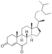 Stigmast-4-ene-3,6-dione Structure