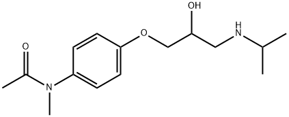 N-[4-[2-Hydroxy-3-[(1-methylethyl)amino]propoxy]phenyl]-N-methylacetamide Structure