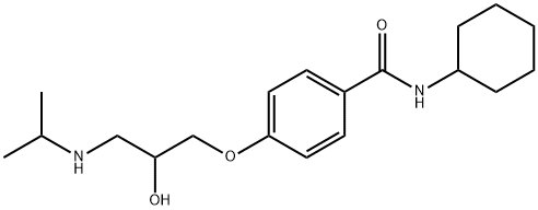 N-Cyclohexyl-4-[2-hydroxy-3-[(1-methylethyl)amino]propoxy]benzamide Structure