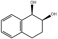 1,2,3,4-テトラヒドロ-1α,2α-ナフタレンジオール 化学構造式