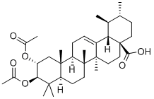2,3-二乙酰氧基科罗索酸, 57498-76-7, 结构式