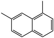 1,7-ジメチルナフタレン 化学構造式