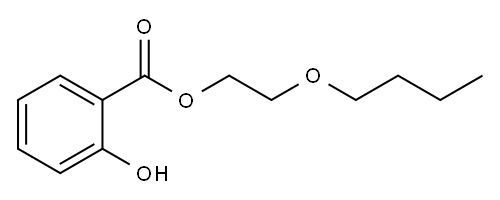 2-butoxyethyl 2-hydroxybenzoate Structure