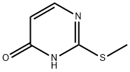 2-Methylthio-4-pyrimidinol  Struktur
