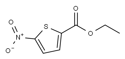 5-硝基-2-噻吩甲酸乙酯 结构式
