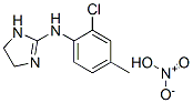 N-(2-chloro-p-tolyl)-4,5-dihydro-1H-imidazol-2-amine mononitrate Structure