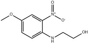 2-NITRO-N-HYDROXYETHYL-p-ANISIDINE Structure