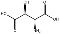 (2R,3S)-2-amino-3-hydroxy-succinic acid Structure