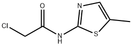 2-chloro-N-(5-methyl-1,3-thiazol-2-yl)acetamide Structure