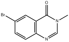 6-ブロモ-3-メチルキナゾリン-4(3H)-オン 化学構造式