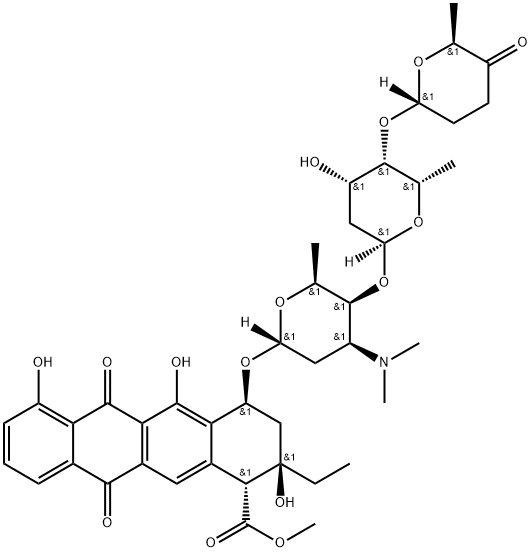 阿克拉霉素, 57576-44-0, 结构式