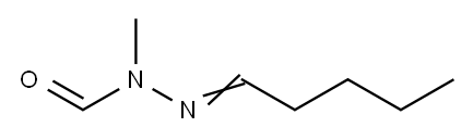 pentanal N-methyl-N-formylhydrazone Structure