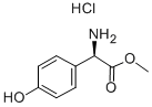 (R)-アミノ-(4-ヒドロキシフェニル)酢酸メチルエステル塩酸塩 化学構造式