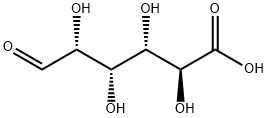rel-(2S*,3S*,4S*,5R*)-2,3,4,5-テトラヒドロキシ-6-オキソヘキサン酸 化学構造式