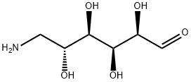 6-デオキシ-6-アミノ-D-グルコース 化学構造式
