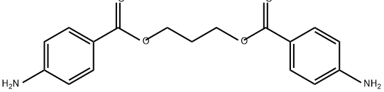 トリメチレン ビス(4-アミノベンゾアート) 化学構造式