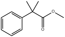 2-メチル-2-フェニルプロパン酸メチル 化学構造式