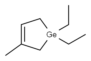 1,1-Diethyl-3-methylgermacyclopenta-3-ene Structure