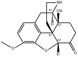 (5alpha)-4,5-epoxy-14-hydroxy-3-methoxymorphinan-6-one Structure