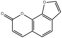 8H-Furo[3,2-h][1]benzopyran-8-one 结构式