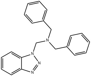 1-(二苄基氨基甲基)苯并三氮唑 结构式
