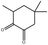 3,5,5-Trimethylcyclohexane-1,2-dione Struktur