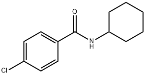 4-クロロ-N-シクロヘキシルベンズアミド 化学構造式