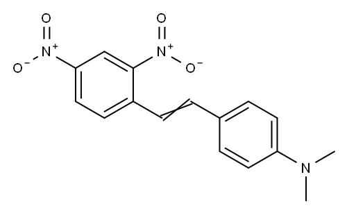 4-(Dimethylamino)-2',4'-dinitrostilbene, N,N-Dimethyl-4-[2-(2,4-dinitrophenyl)ethenyl]aniline Structure