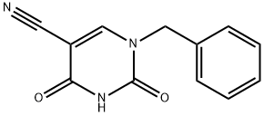 1-苄基-2,4-二氧-1,2,3,4-四氢-5-嘧啶甲腈, 57712-62-6, 结构式
