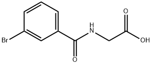 Glycine,N-(3-bromobenzoyl)- Structure