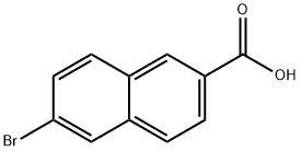 6-溴-2-萘甲酸 结构式