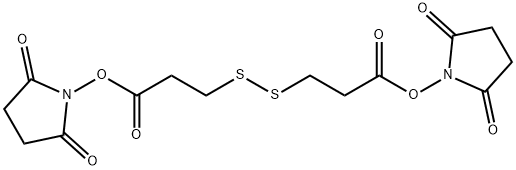 3,3'-二硫代二丙酸 二(N-羟基丁二酰亚胺酯) 结构式