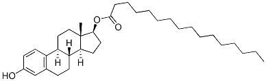 estra-1,3,5(10)-triene-3,17beta-diol 17-palmitate Struktur
