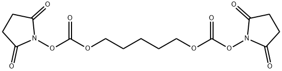 1,1'-[1,5-ペンタンジイルビス(オキシカルボニルオキシ)]ビス(2,5-ピロリジンジオン) 化学構造式