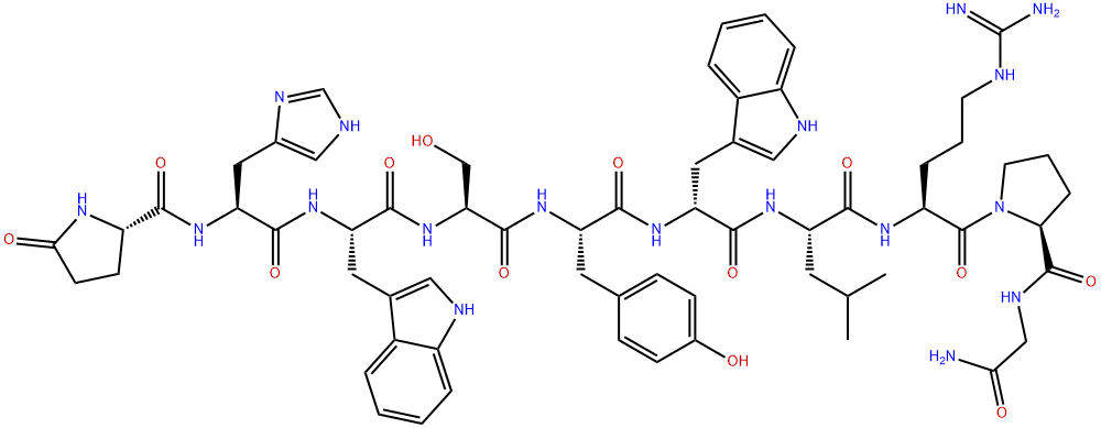 トリプトレリン 化学構造式